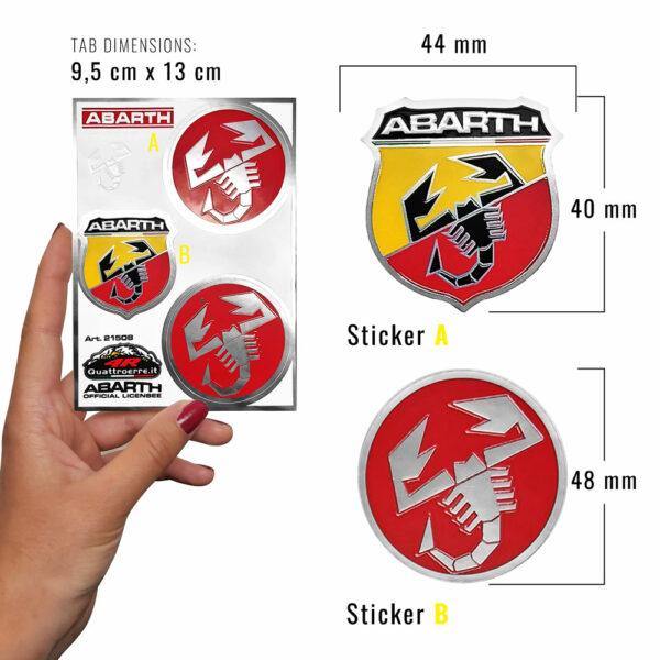 Abarth Logo & Scorpion Badge Sticker - Triple Pack – Abarth Tuning