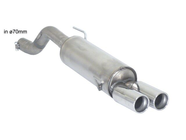 Ragazzon Rear Silencer ABARTH Grande Punto Evo Abarth 1.4 Turbo Multiair (120kW) ¸70mm 10/2009>> (50.0464.26) - Abarth Tuning