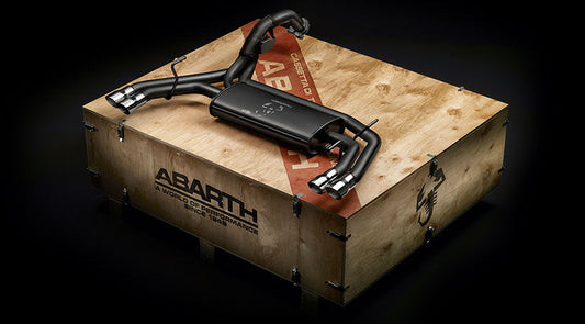 Genuine Abarth Monza Exhaust Rear Silencer In Wood Crate - 500 Abarth