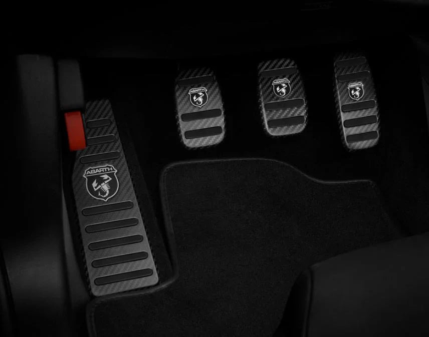 Genuine Abarth Carbon Pedal Set - 500 Abarth Manual - (LHD) - Abarth Tuning