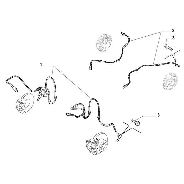 Genuine Abarth Rear ABS Sensor