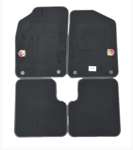 Genuine Abarth 500 / 595 / 695 Floor Mats - Right Hand Drive Vehicles