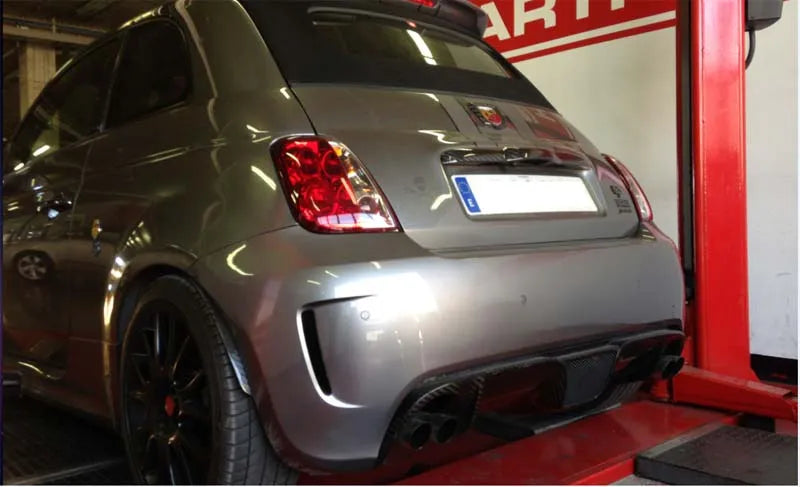 Abarth 500 Doppelter Auspuffdiffusor – Kohlefaser