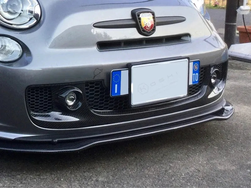 Cubierta de faros antiniebla Abarth 500 - Fibra de carbono