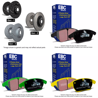 Abarth Grande Punto / Punto Evo EBC Brake Pads and Discs Kit