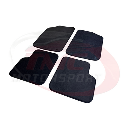 Abarth 500 / 595 / 695 Carpet Mats without Coloured Border - Right Hand Drive - Black or Red