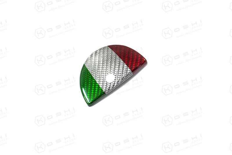 Abarth Fiat 500/595 Glove Box Door Handle Cover - Carbon Fibre - Carbon Fibre - Abarth Tuning